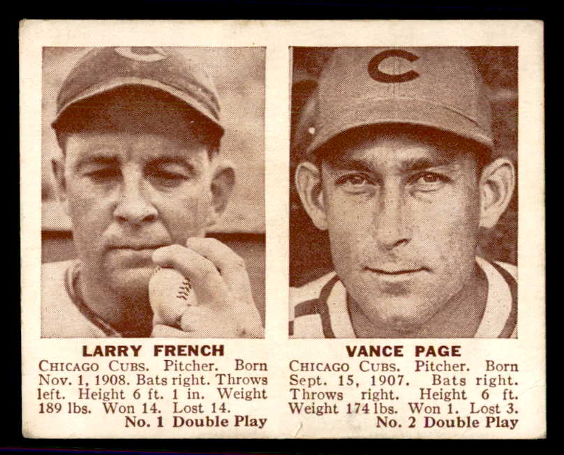 1941 Double Play #001/2 Larry French Vance Page VG 559529