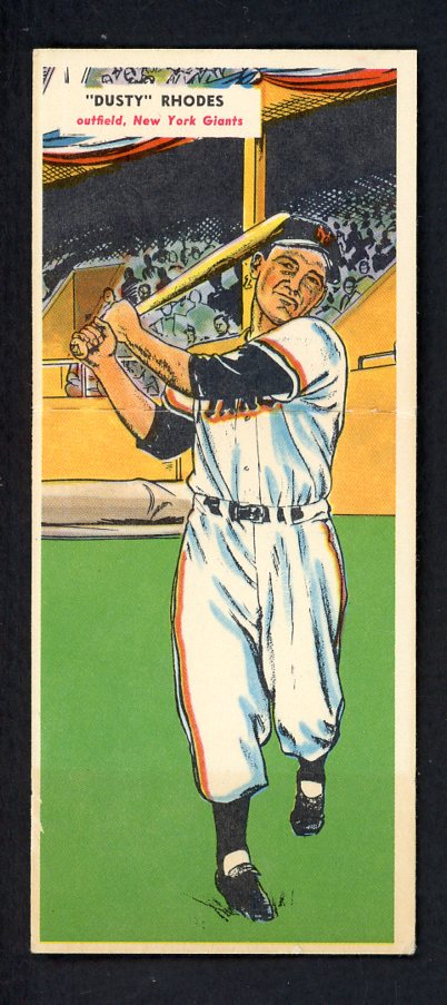 1955 Topps Baseball Double Headers #027/28 Dusty Rhodes Jim Davis EX 559628