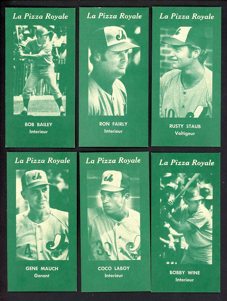 1970 La Pizza Royale Montreal Expos Complete Set Staub Fairly 559741
