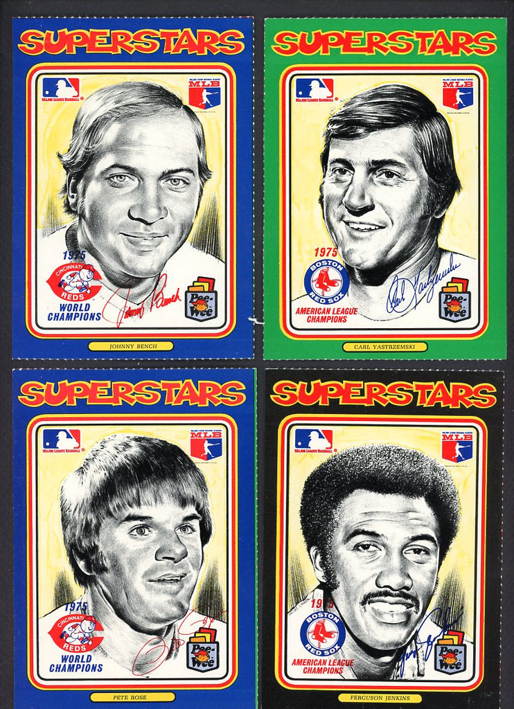 1976 Linnett Superstars Complete Set Bench Rose Yastrzemski 559745