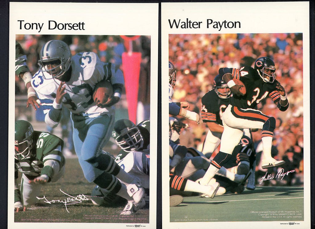 1980 Marketcom Football Complete Set Payton Bradshaw 559746