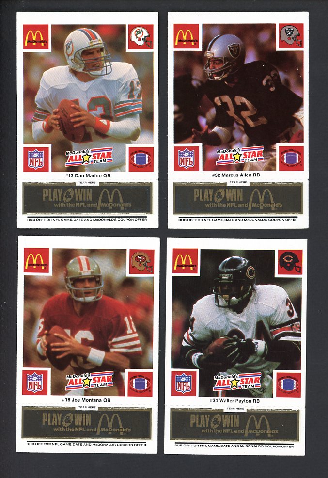 1986 McDonalds All Stars Complete Set Black 559753