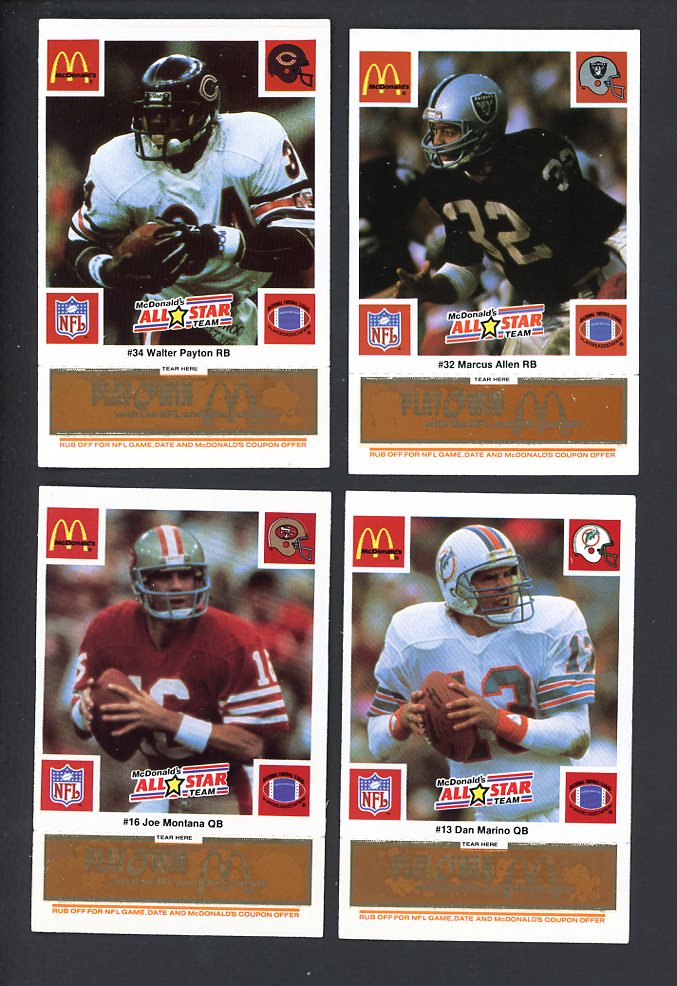 1986 McDonalds All Stars Complete Set Gold 559755