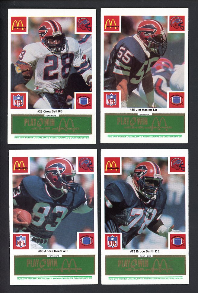 1986 McDonalds Buffalo Bills Complete Set Green 559759