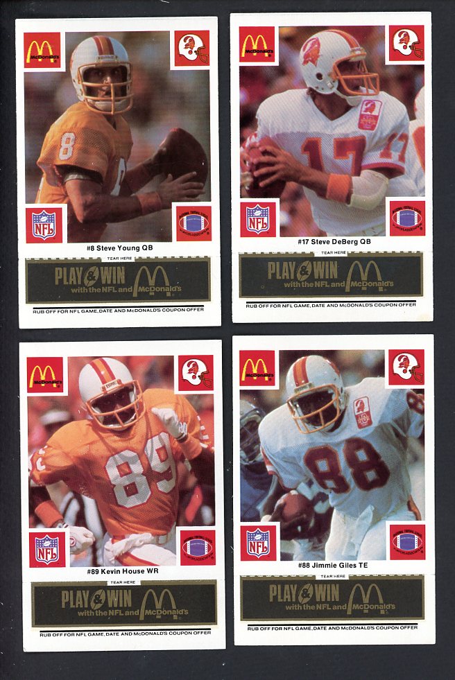 1986 McDonalds Tampa Bay Buccaneers Complete Set Black 559762