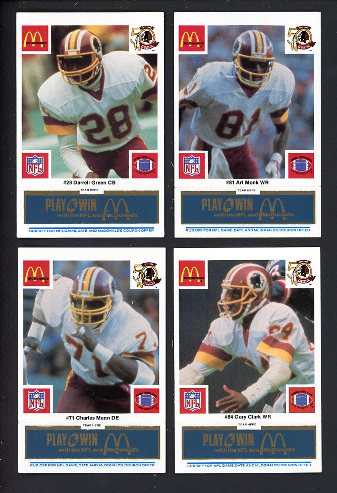 1986 McDonalds Washington Complete Set Blue 559801