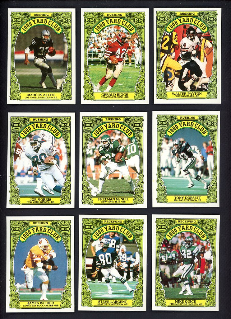 1986 Topps Football 1000 Yard Club Complete Set 559908