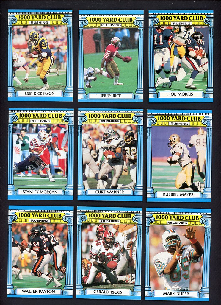 1987 Topps Football 1000 Yard Club Complete Set 559909