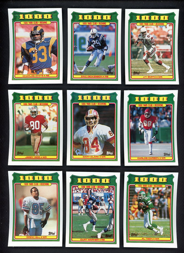 1988 Topps Football 1000 Yard Club Complete Set 559910