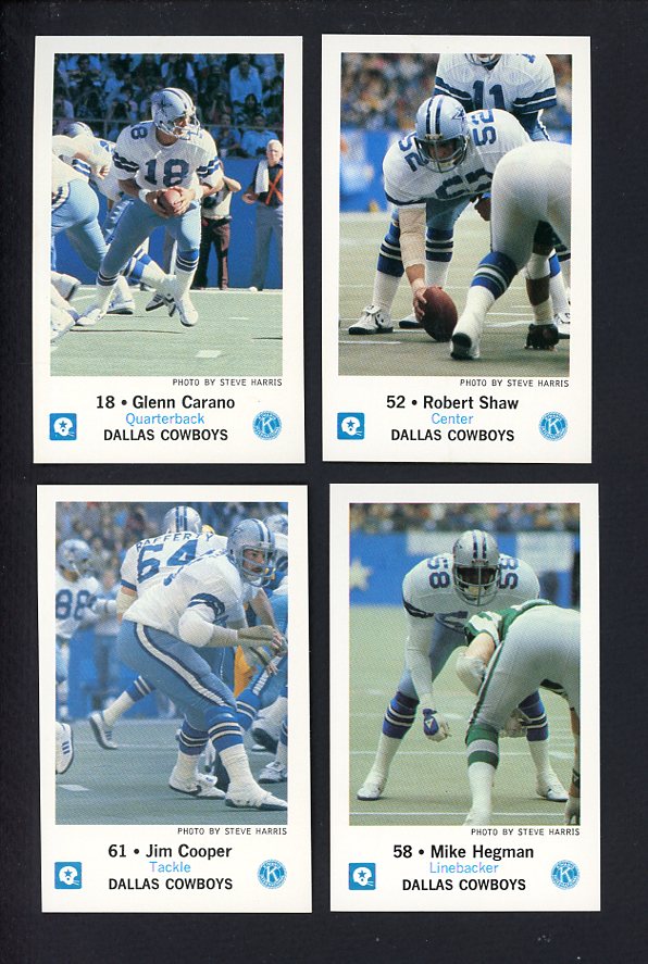 1981 Police Dallas Cowboys Complete Set 559941