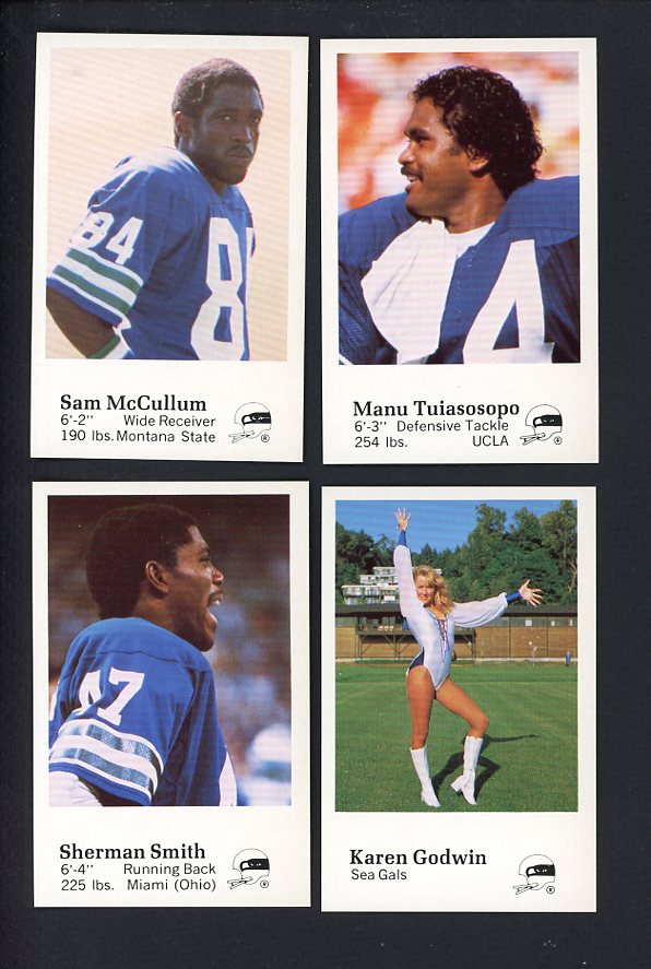 1982 Police Seattle Seahawks Complete Set 559948