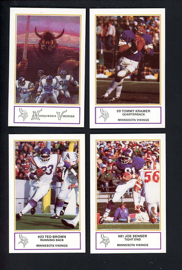 1983 Police Minnesota Vikings Complete Set 559953