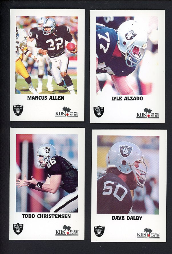 1985 Police Los Angeles Raiders Complete Set 559964