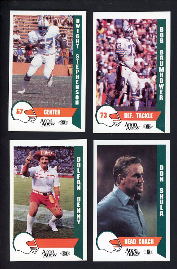 1986 Police Miami Dolphins Complete Set 559972