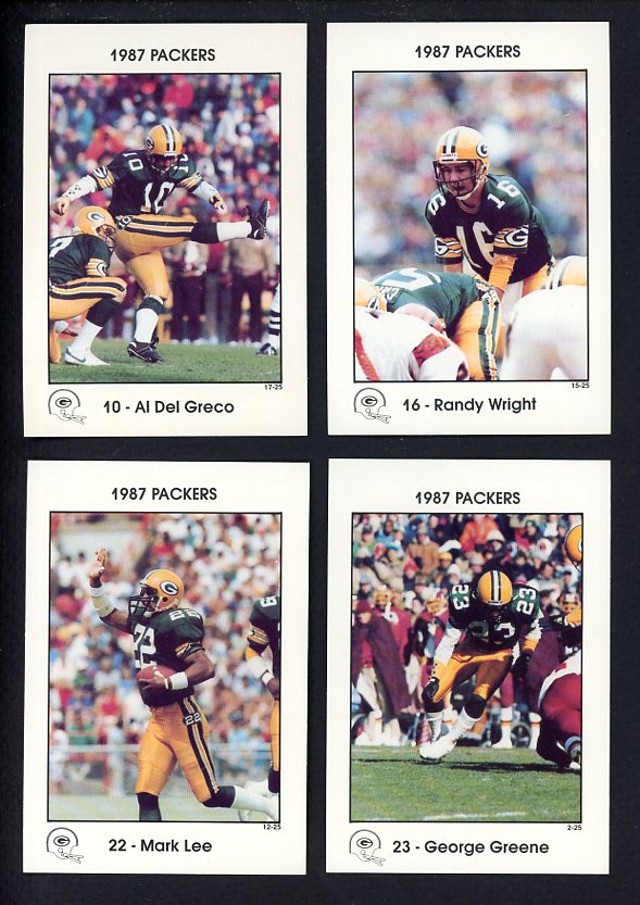 1987 Police Green Bay Packers Complete Set 559978