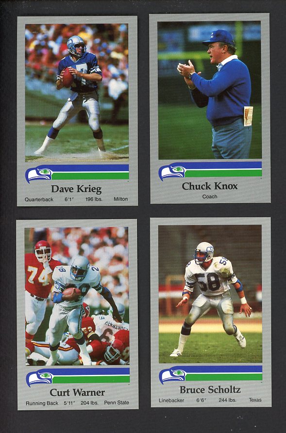 1987 Police Seattle Seahawks Complete Set 559982