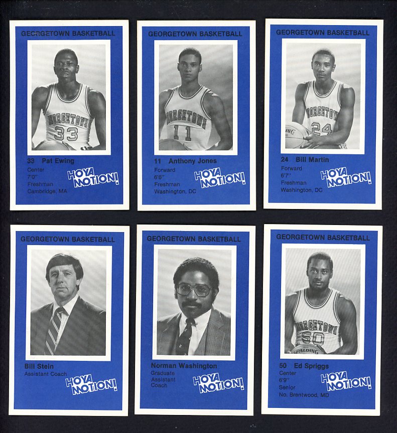 1981 Police Georgetown Hoyas Near Set (-2) 559986