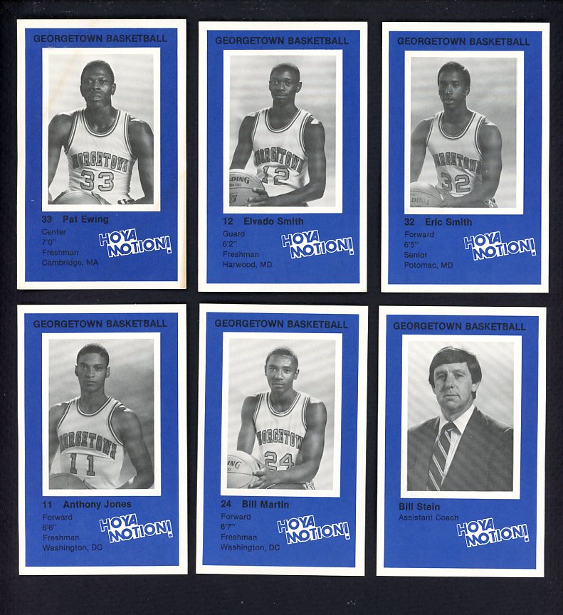 1981 Police Georgetown Hoyas Near Set (-2) 559987