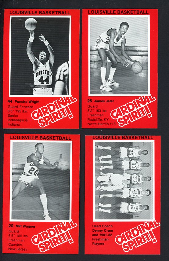 1981 Pepsi University Of Louisville Cardinals Complete Set 560003