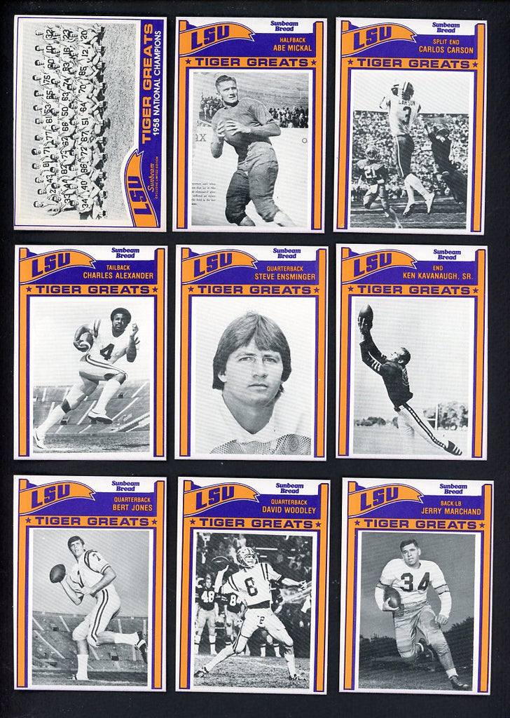 1983 Sunbeam LSU Tigers Complete Set 560008