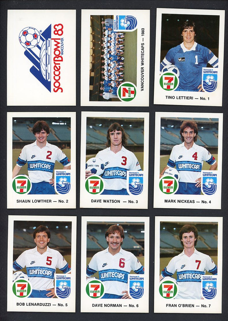 1983 7-11 Vancouver Whitecaps Complete Set 560012