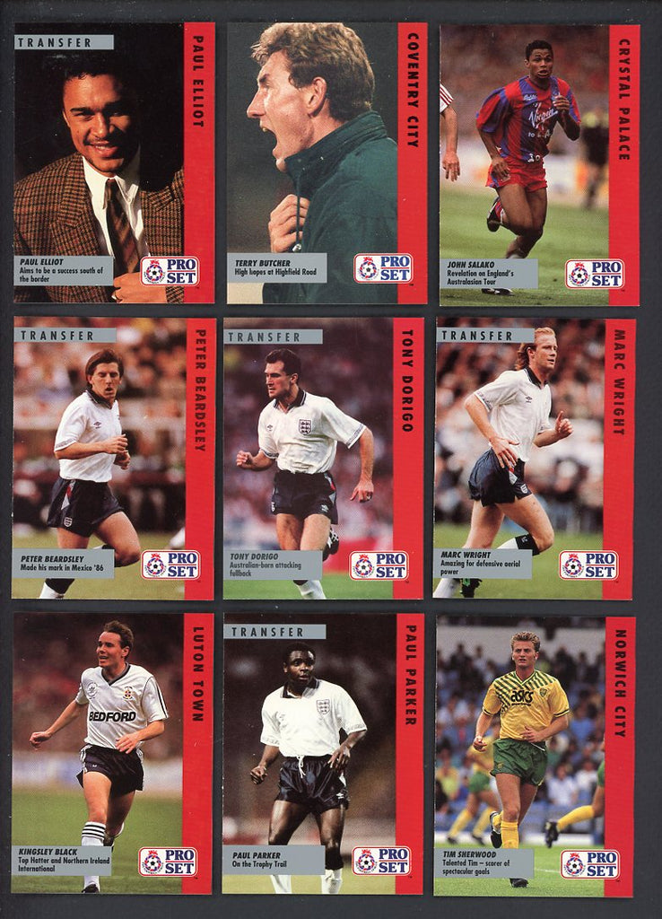 1991 Pro Set The Football League Schedules Complete Set 560032