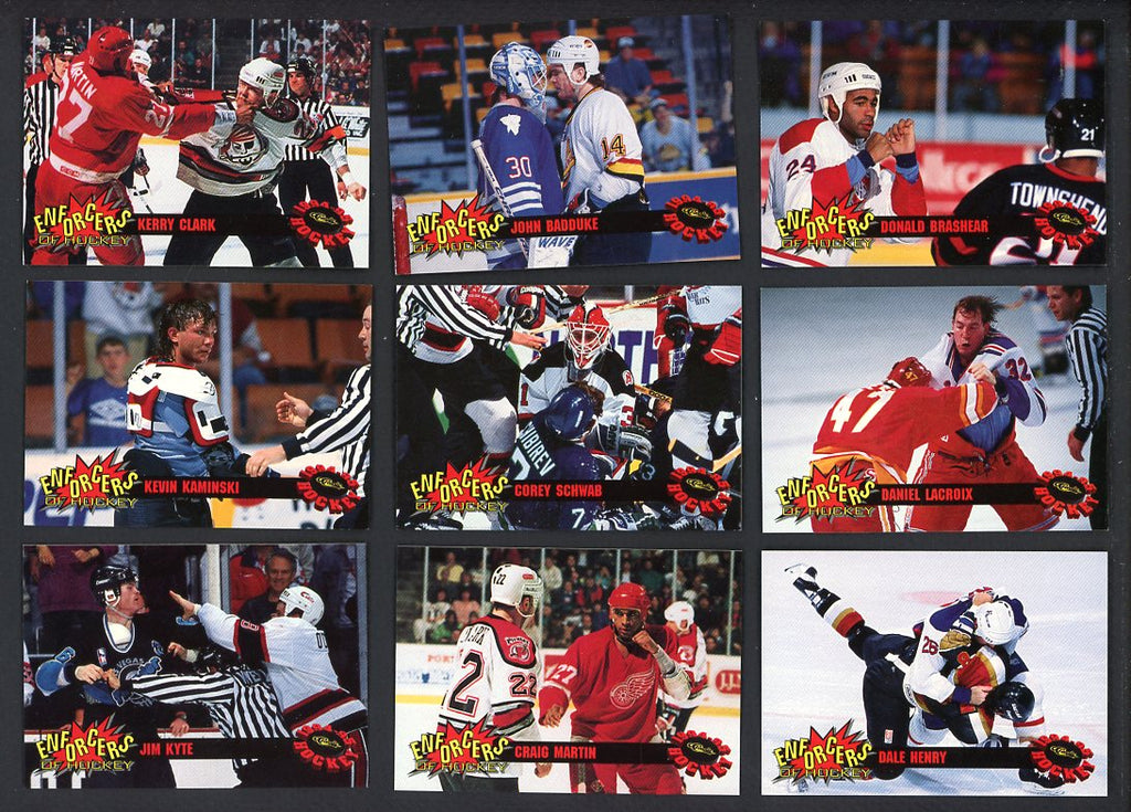 1994 Classic Hockey The Enforcers Complete Set 560106