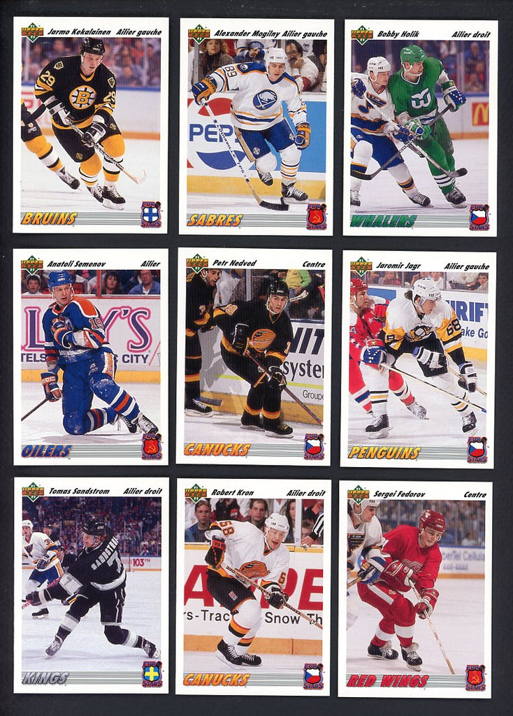 1991 Upper Deck Hockey Eurostars Complete Set 560127