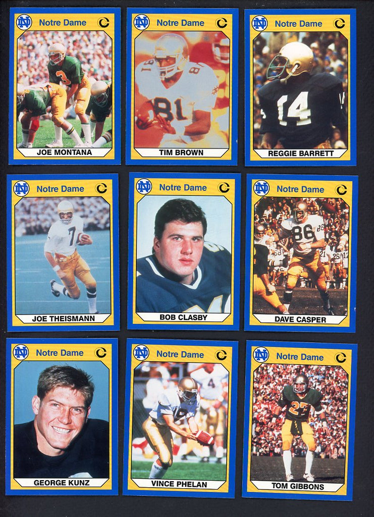 1990 Collegiate Collection Notre Dame Fighting Irish Complete Set 560150