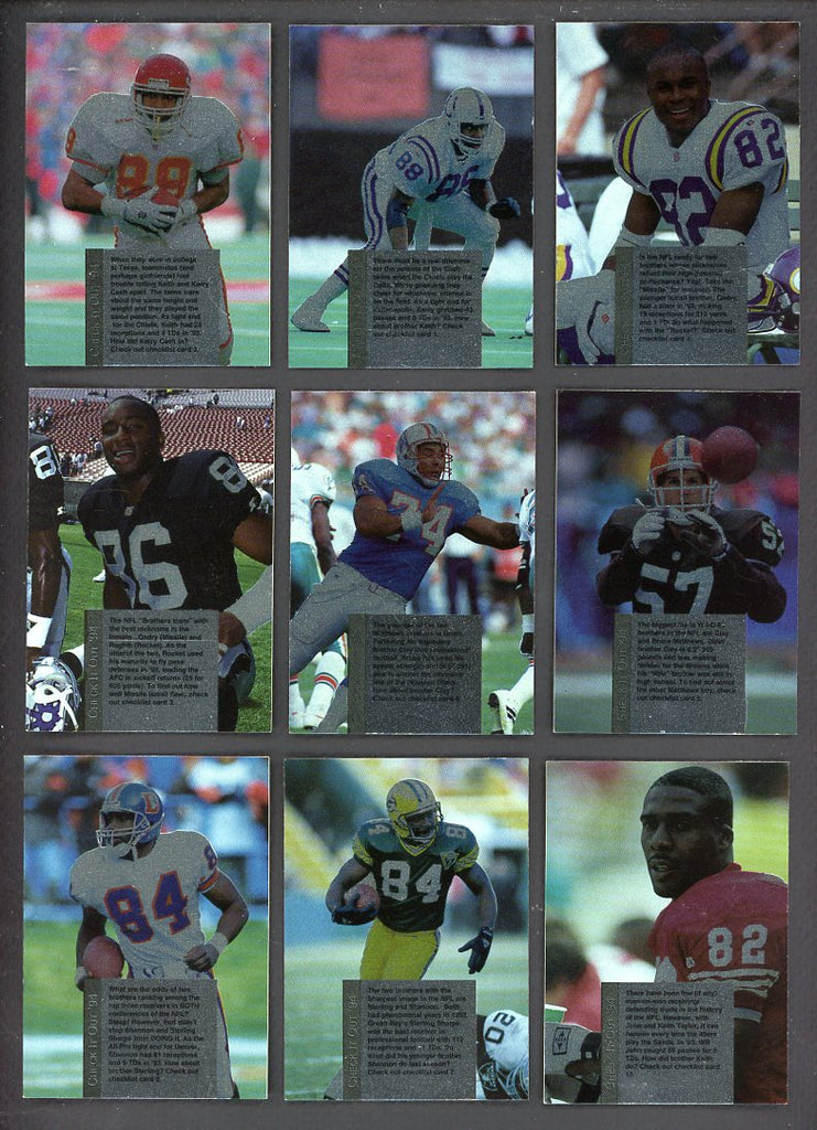 1994 Playoff Football Checklists Complete Set 560153