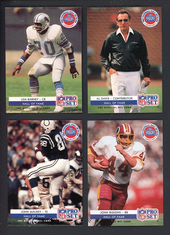 1992 Pro Set Football Hall Of Fame Complete Set 560156