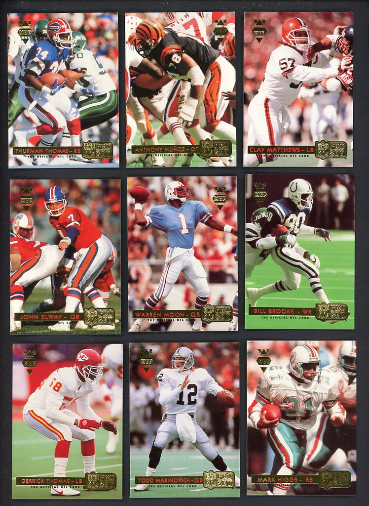 1992 Pro Set Football MVP Complete Set 560159
