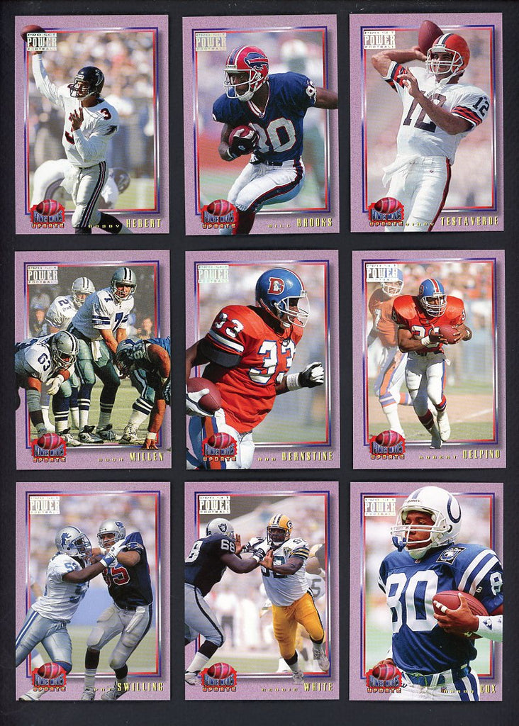 1993 Pro Set Power Football Power Moves Update Complete Set 560166