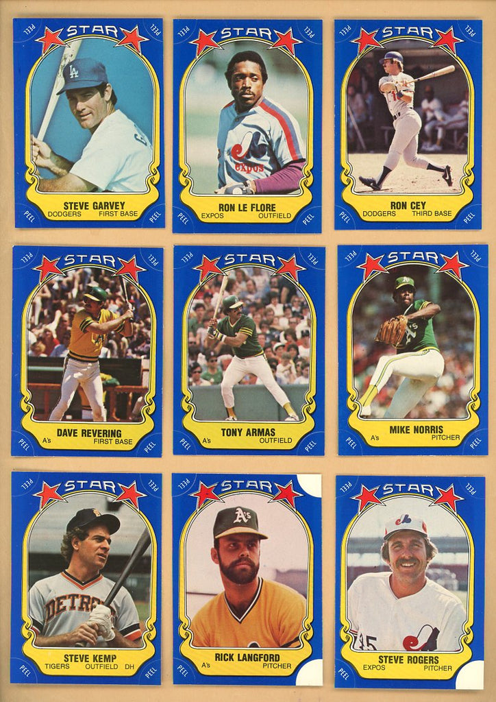 1981 Fleer Baseball Star Stickers Complete Set 560223