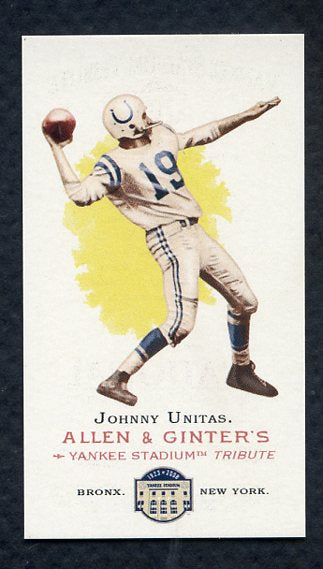 2008 Topps National Convention 1888 Allen & Ginter John Unitas Card