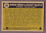 2011 Topps National Convention 1961 Retro Mickey Mantle Roger Maris Card