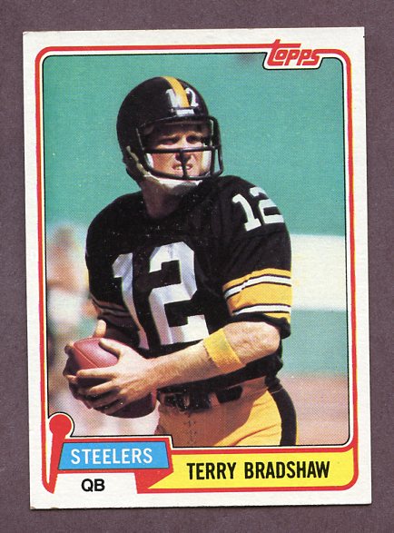 1981 Topps Football  #375 Terry Bradshaw Steelers NR-MT 205368