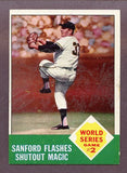 1963 Topps Baseball #143 World Series Game 2 EX 207484