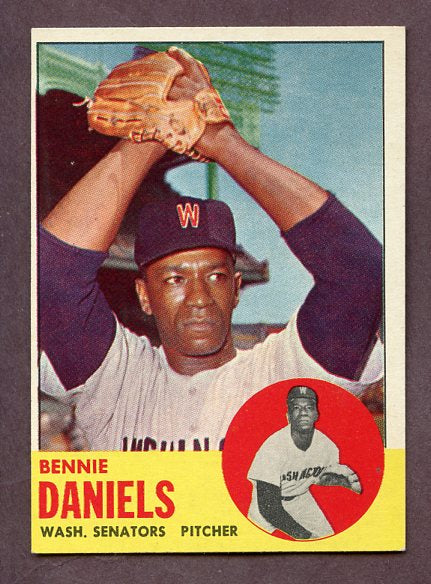 1963 Topps Baseball #497 Bennie Daniels Senators NR-MT 209181