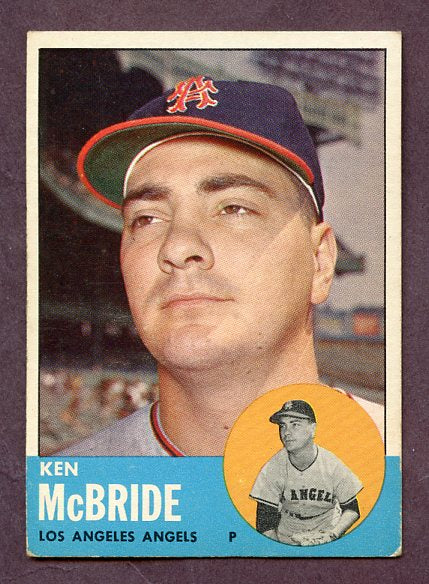1963 Topps Baseball #510 Ken McBride Angels EX 209193