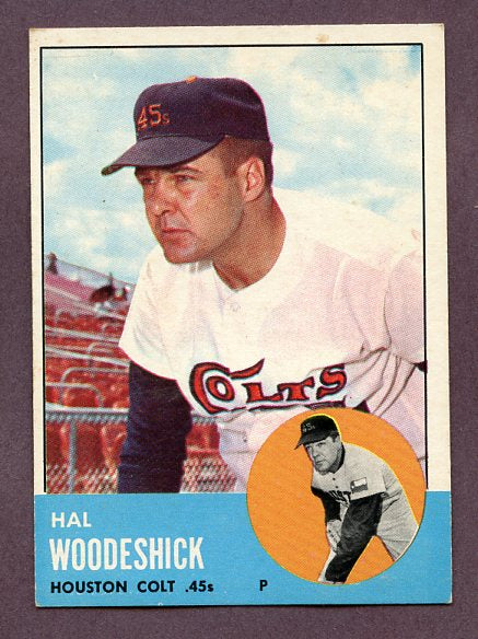 1963 Topps Baseball #517 Hal Woodeshick Colt .45's EX-MT  209200