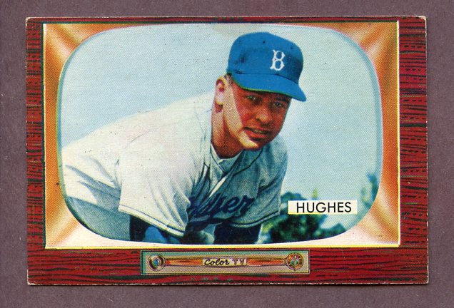 1955 Bowman Baseball #156 Jim Hughes Dodgers EX 224569