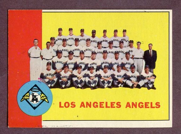 1963 Topps Baseball #039 Los Angeles Angels Team EX-MT 225541