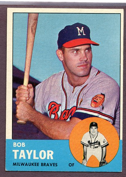 1963 Topps Baseball #481 Bob Taylor Braves NR-MT 235163