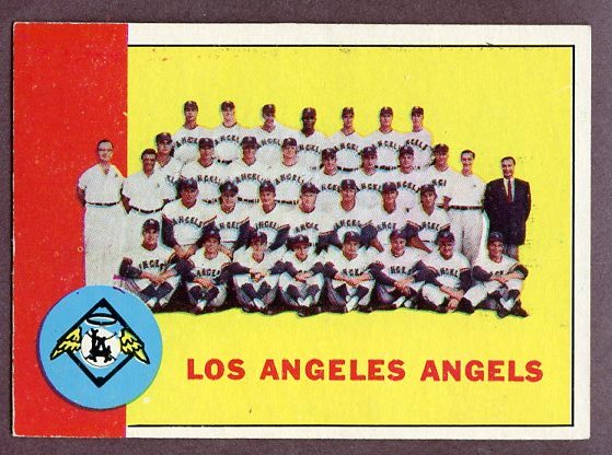1963 Topps Baseball #039 Los Angeles Angels Team EX-MT 235364