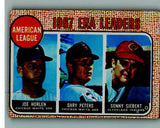 1968 Topps Baseball #008 A.L. ERA Leaders Joe Horlen Gary Peters VG-EX 244435