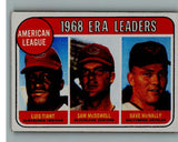 1969 Topps Baseball #007 A.L. Era Leaders Luis Tiant EX-MT 244918