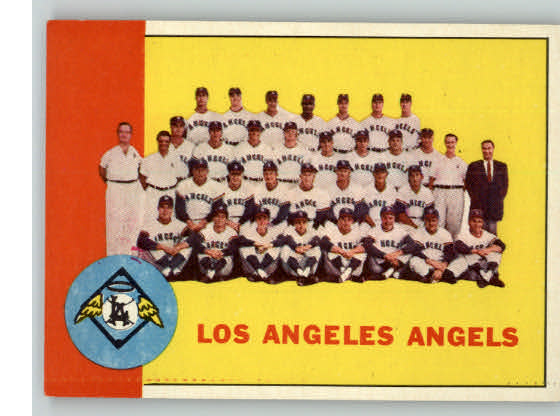 1963 Topps Baseball #039 Los Angeles Angels Team NR-MT 259763