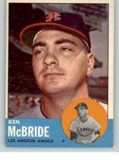 1963 Topps Baseball #510 Ken McBride Angels EX 260161