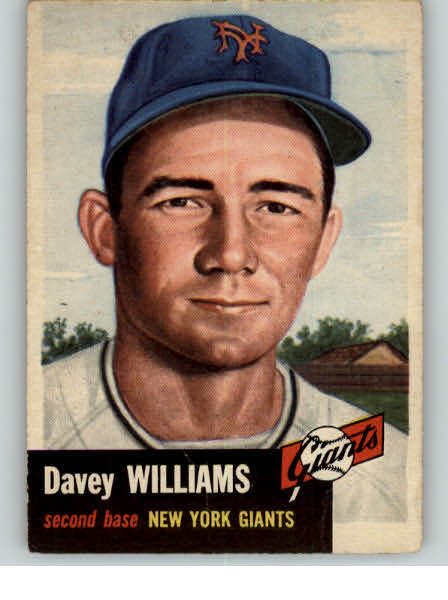1953 Topps Baseball #120 Davey Williams Giants VG 268563